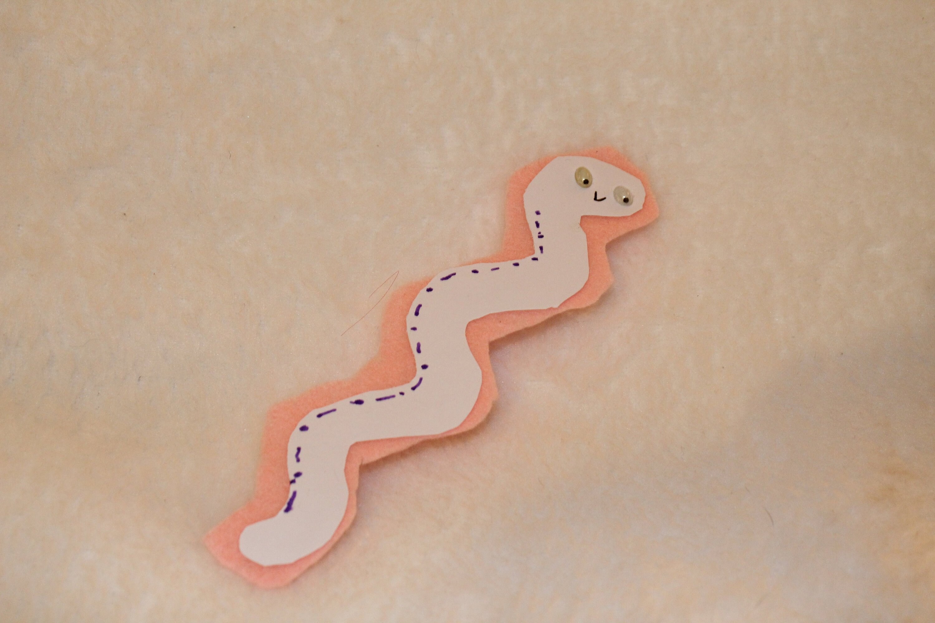 3 Pack googly eyed snake bookmark pink grey and blue Etsy