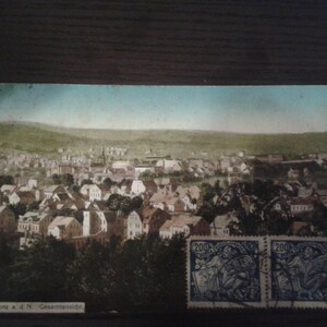 Cecoslovacchia 1923 Cartolina Gablonz a.d. Neiße /Jablonec n A Salonicco Grecia