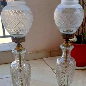 Attica lamps, excellent condition, height 67 cm, two pieces