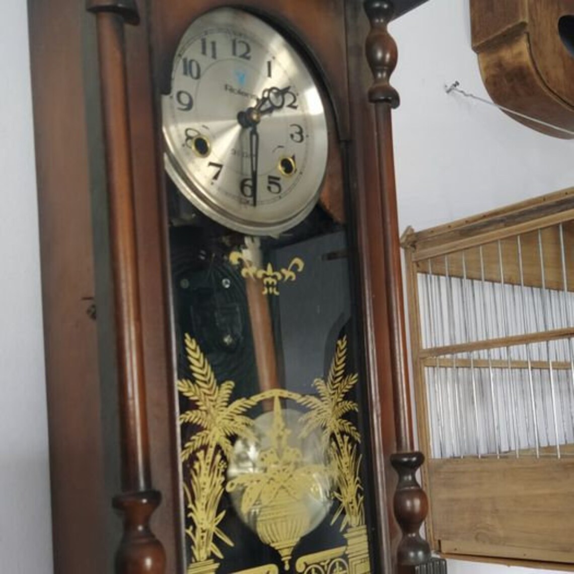 Vintage Pendulum 31 Day Grandfather Wall Clock Korea 1970 Etsy