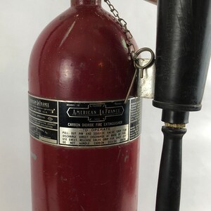 American LaFrance Fire Extinguisher Table Lamp Perfect Firefighter Gift Home Office or Mancave Decor Handmade Custom Lamp image 5