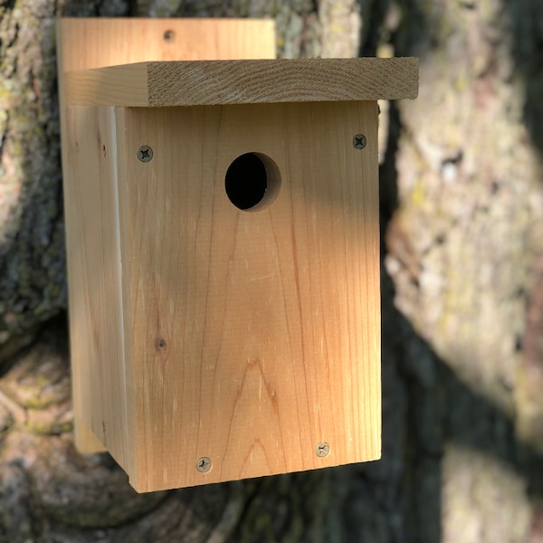 Cedar Birdhouse Etsy