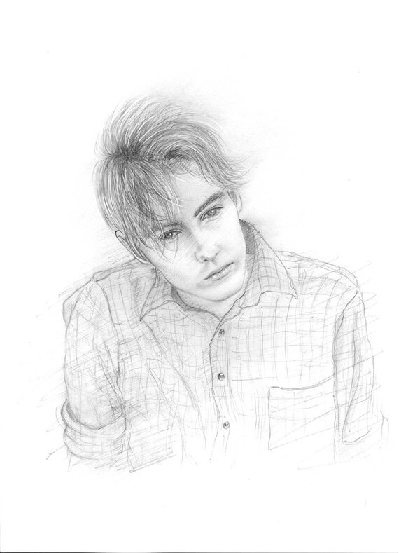 Art Sur Papier Format A4 Dessin Au Crayon De Roddy Frame Aztec Camera Portrait Au Crayon Personnalisé The Boy Wonder