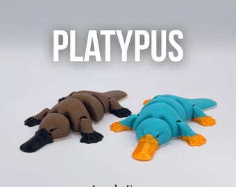 Articulated Platypus – Fidget Toy | 3D Printed Gift | Two Color Options