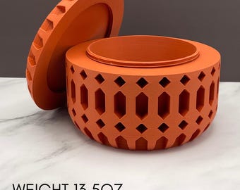 3D Printed PLA Storage Container: Modern Minimalist Desk Organizer