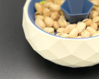 Forged Nest Bowl – 3D Printed with Integrated Shell Catcher for Seamless Snacking (Made to Order).