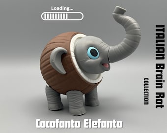 Cocofanto Elefanto Figurine: Italian Brain Rot Roblox Meme Collectible