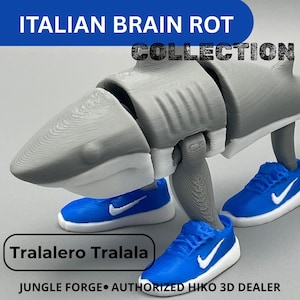 Tralalero Tralala – Shark with Sneakers Figure | Italian Brain Rot Series, High Detail, Articulated