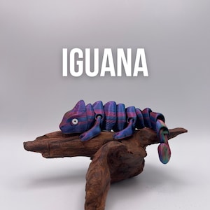 Articulated Iguana Toy – 3D Printed Flexi Lizard Figure