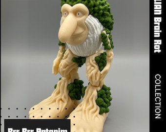 Brr Brr Patapim – figuur boskobold | Italian Brain Rot-serie, hoog detail, geleed