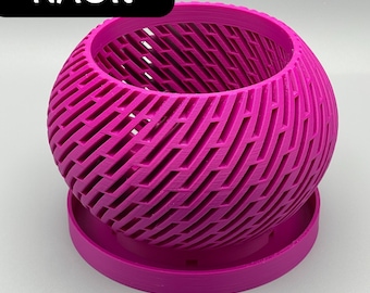 Vaso per orchidee con vassoio: moderno vaso per piante da interno