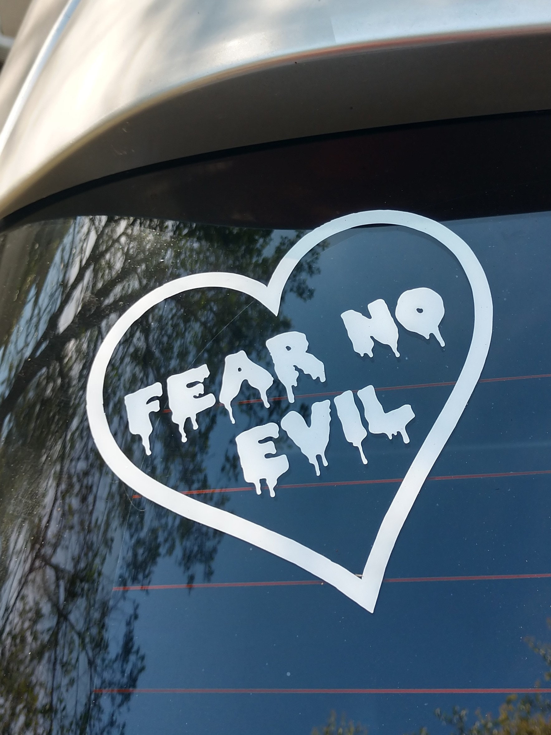 Decal Fear No Evil Etsy
