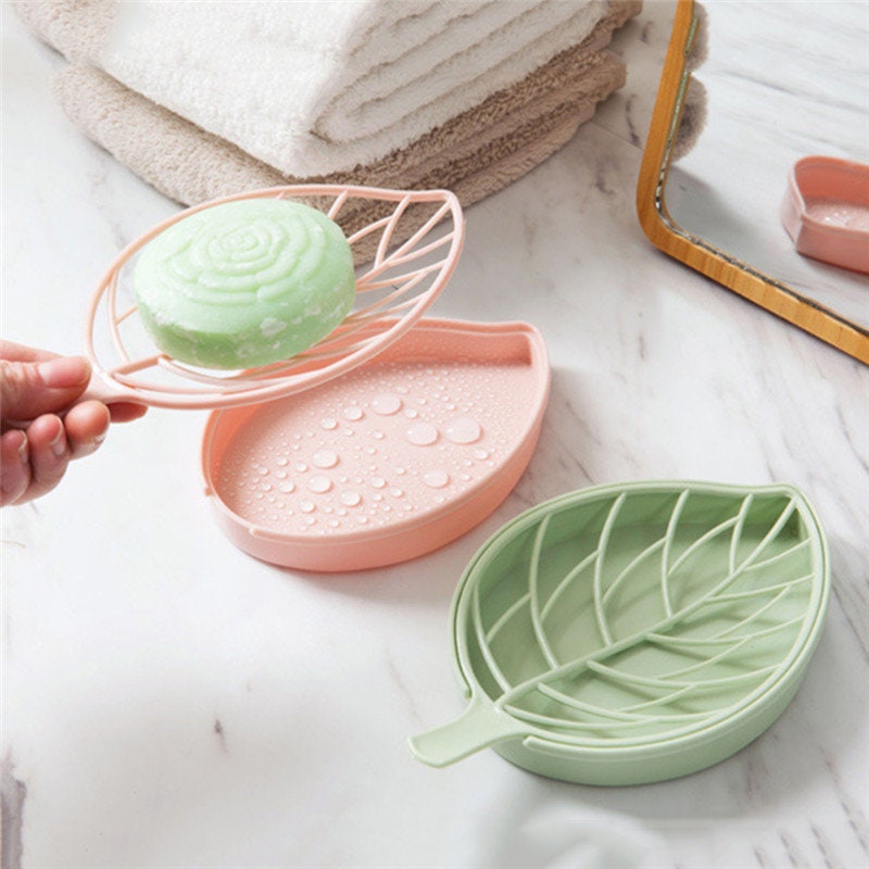 Leaf Soap Dishes Plastic Soap Dish Soap Holder Bathroom Etsy