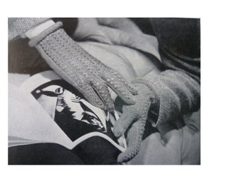 1940s lace gloves vintage knitting ePattern (pdf digital download)