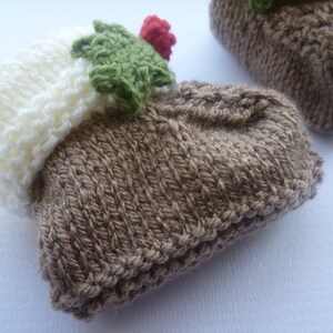 Christmas Pudding Booties for ages 0-6, 6-12, 12-18 and 18-24 months image 4