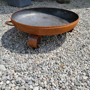 fire bowl &quot;Wheely 65&quot; natural rust