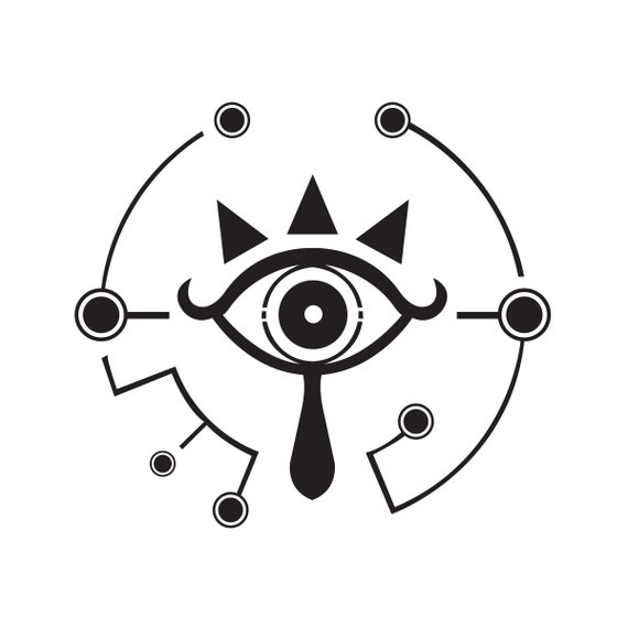 Legend of Zelda Sheikah Eye Vinyl Sticker Etsy