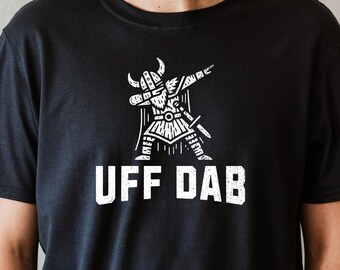 Uff Dab Shirt, Viking Dabbing Shirt, Uff Da Shirt, Funny Viking Shirt, Viking Dab Norwegian Expression Unisex T-Shirt