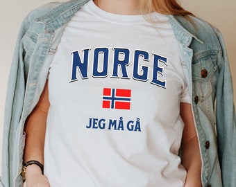 Norway I Must Go Shirt, Norge Jeg Må Gå Shirt, Norway Travel Shirt, Norwegian Unisex T-Shirt