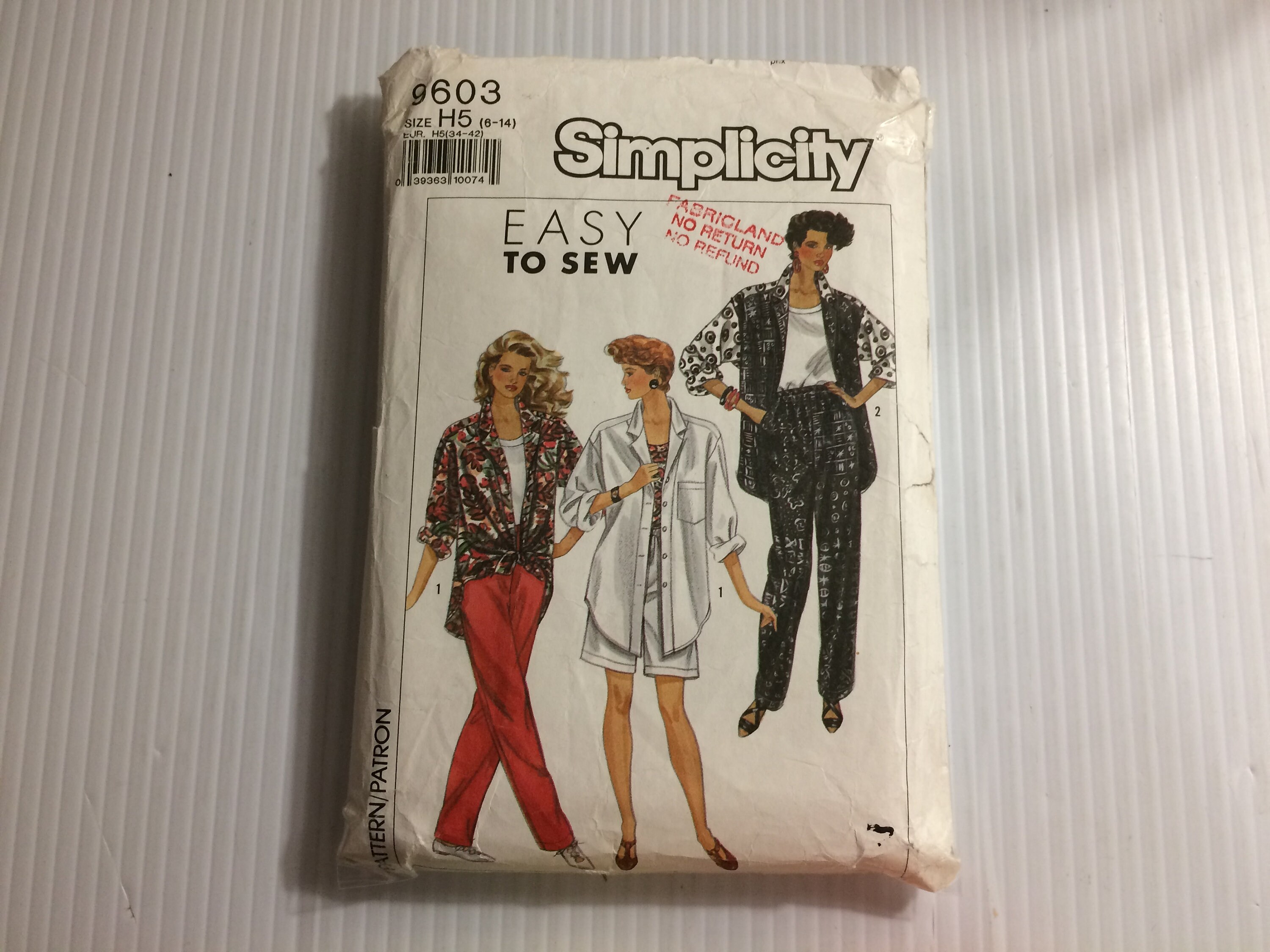 Vintage Simplicity Sewing Pattern 9603 Cut Size 614 Etsy
