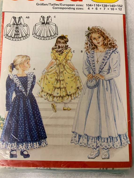 UNCUT Simplicity Sewing Pattern 7062 KK Womens WeddingParty Dress Below CalfFull Length Fitted Bodice LongShort Sleeves Sizes 8 10 12 14