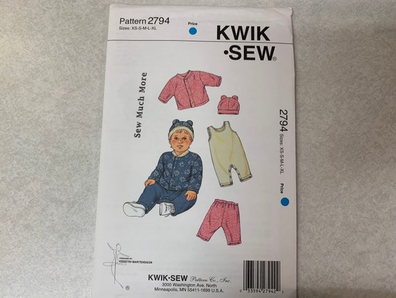 KWIK Sewing Pattern 2794 Cut Size XS-XL Baby Jacket Pants | Etsy