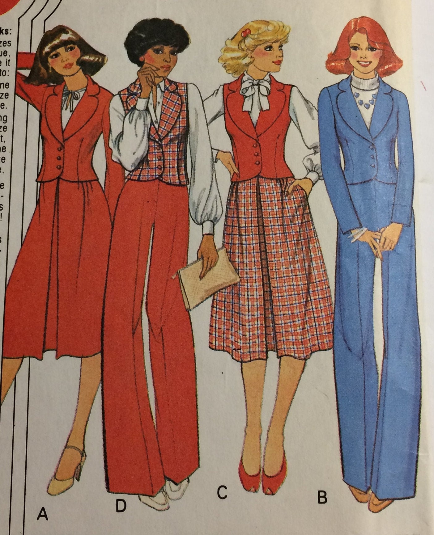Mccall's Sewing Pattern 6013 Cut as a Size 14 Vintage Etsy