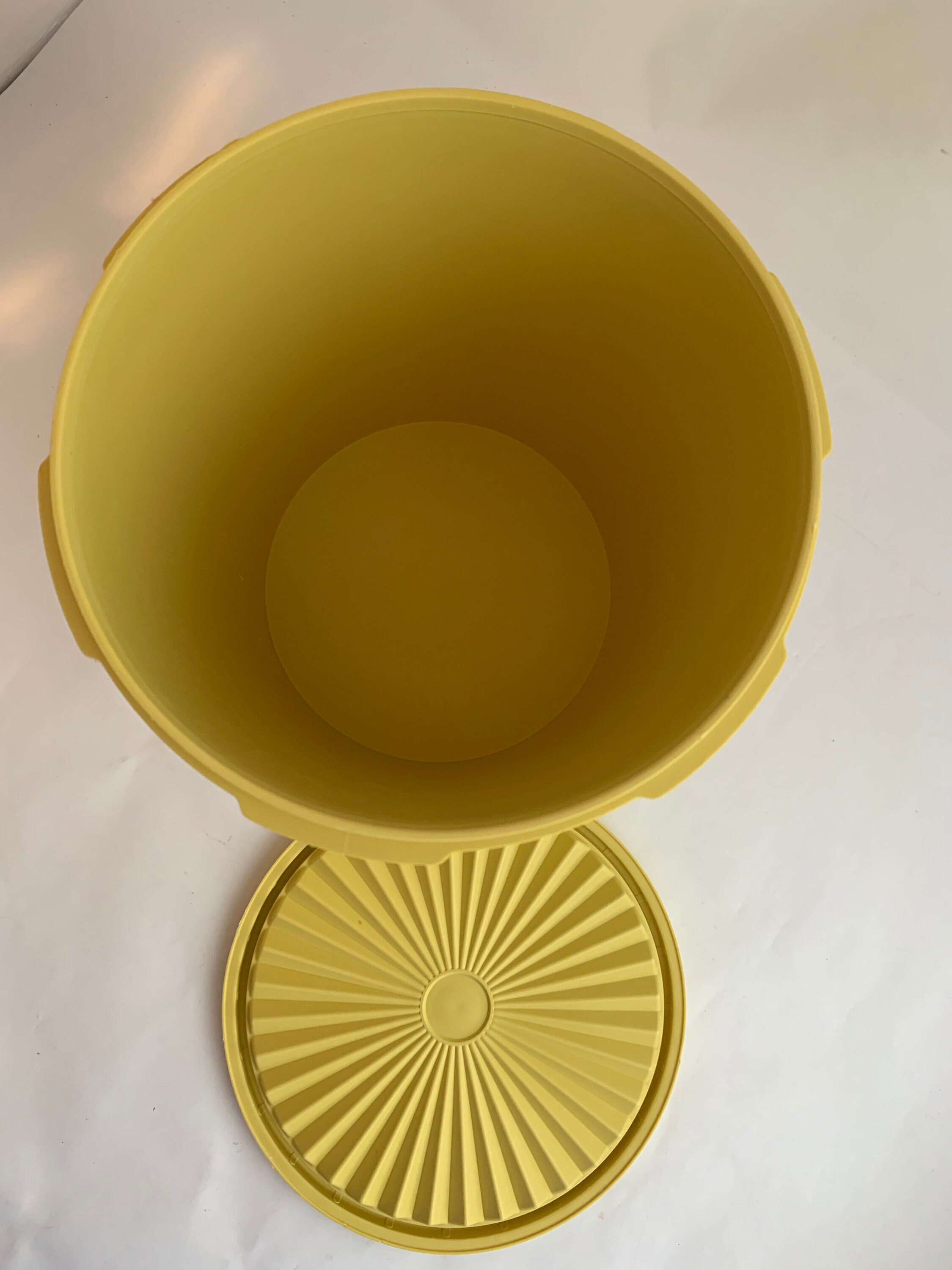 Vintage Tupperware Yellow Cookie Container 1970's Dry Etsy