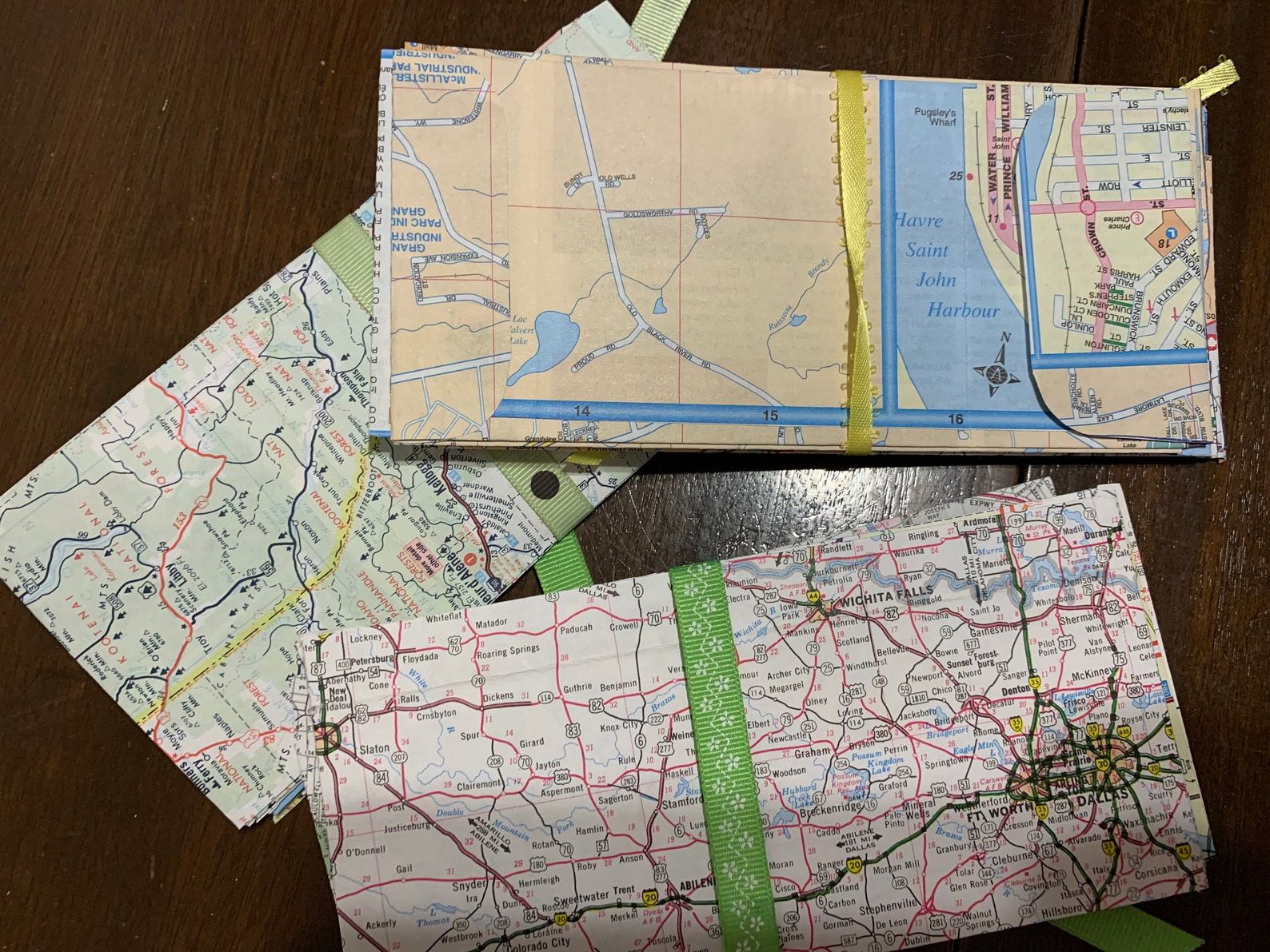 Handmade 8 Map Envelopes Maps National Geographic Etsy