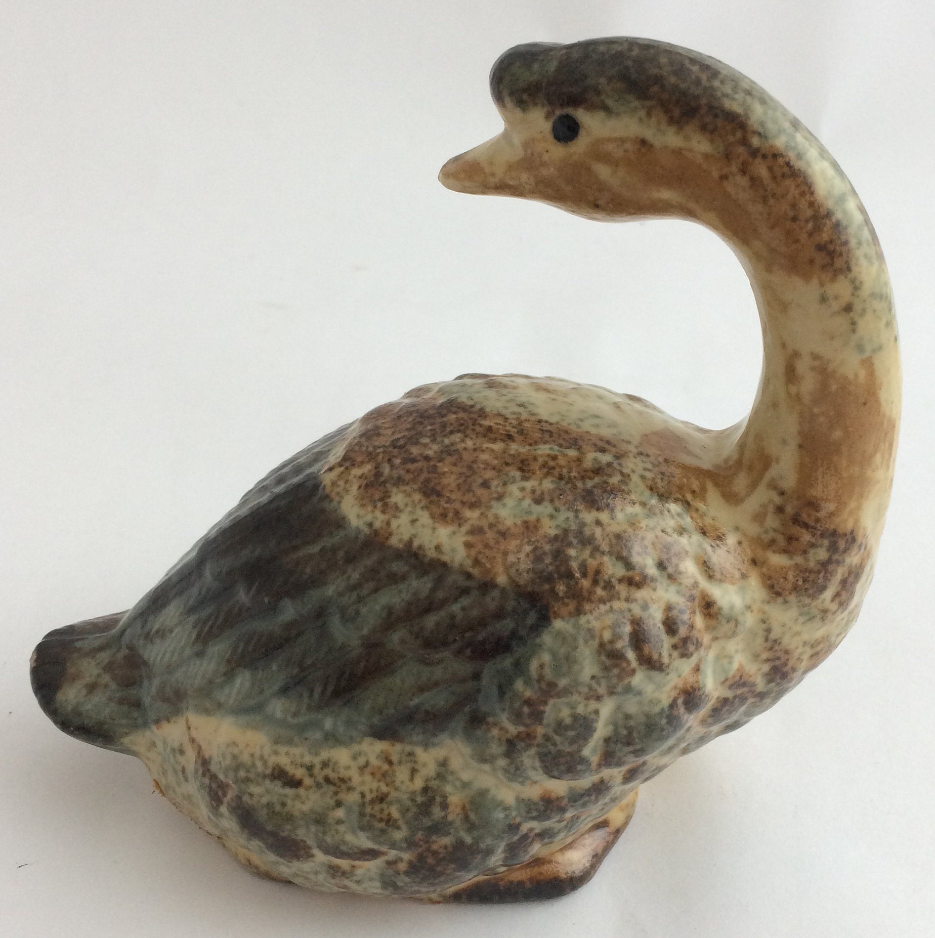 Small Ceramic Goose Ornament Home Decor Canada Goose Etsy