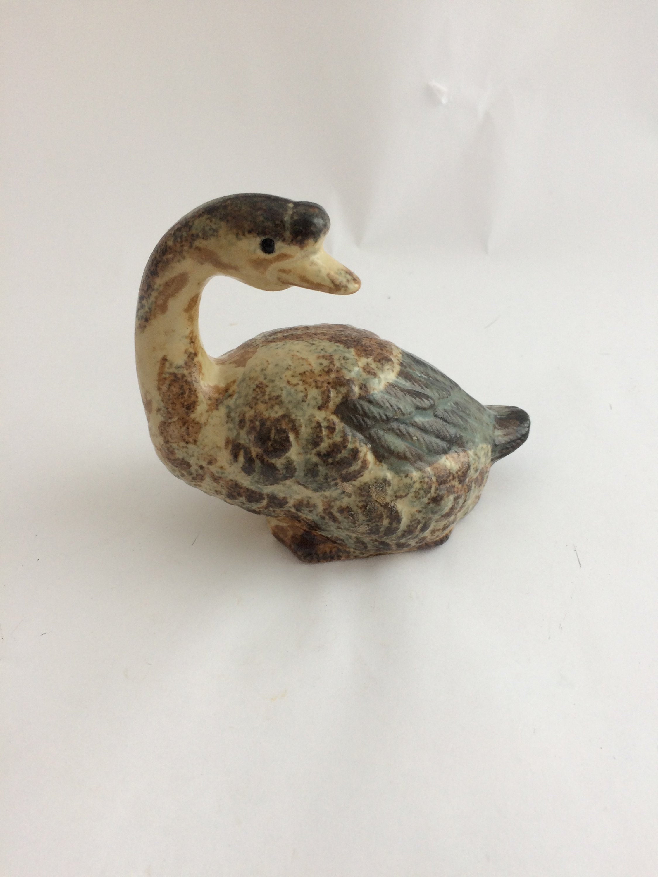 Small Ceramic Goose Ornament Home Decor Canada Goose Etsy