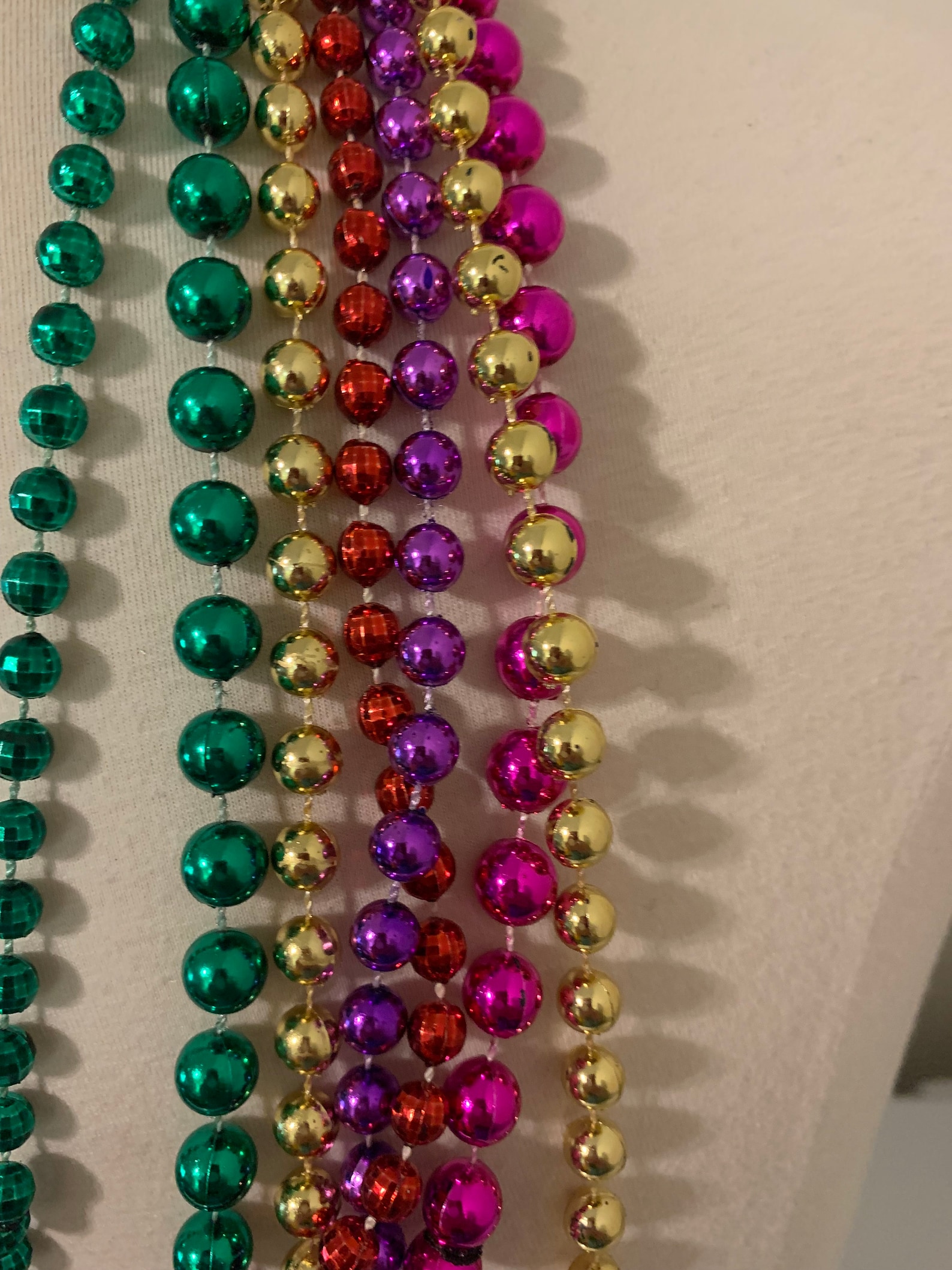 Vintage Mardi Gras Beaded Necklace Crocodile Beads Costume Etsy