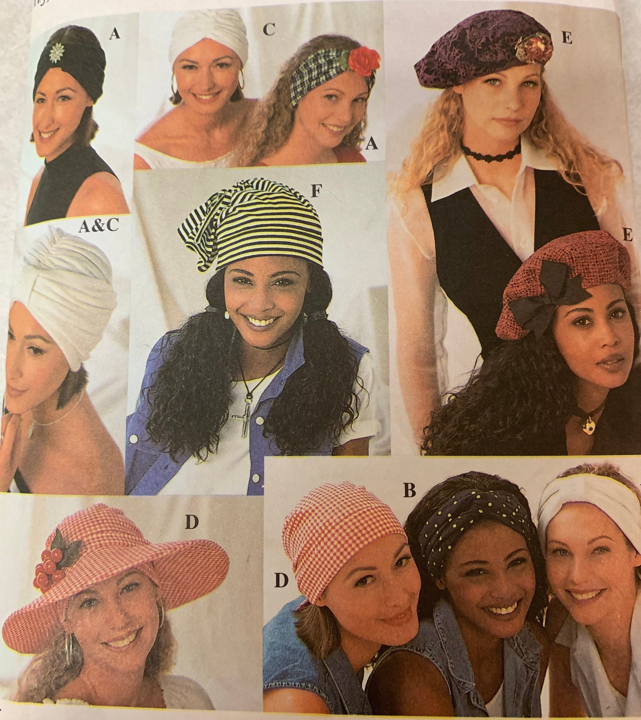 Simplicity Sewing Pattern 8699 Misses' Hats 10 Styles Etsy