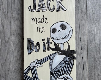 Jack Skellington Wall Art, Handpainted