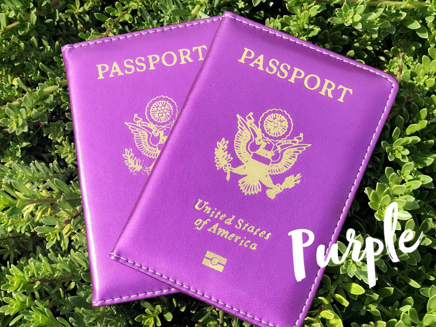 Blue and Purple Passport Covers Passport & Vaccination Card Etsy Ireland