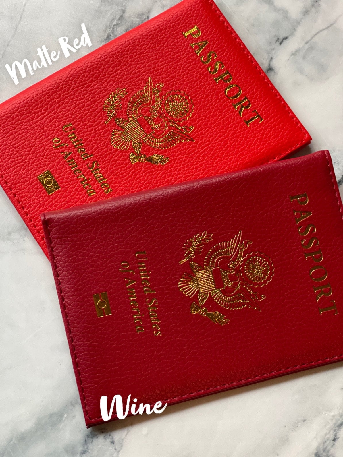 Red Passport Cover Travel Passport Holder w/customization Etsy
