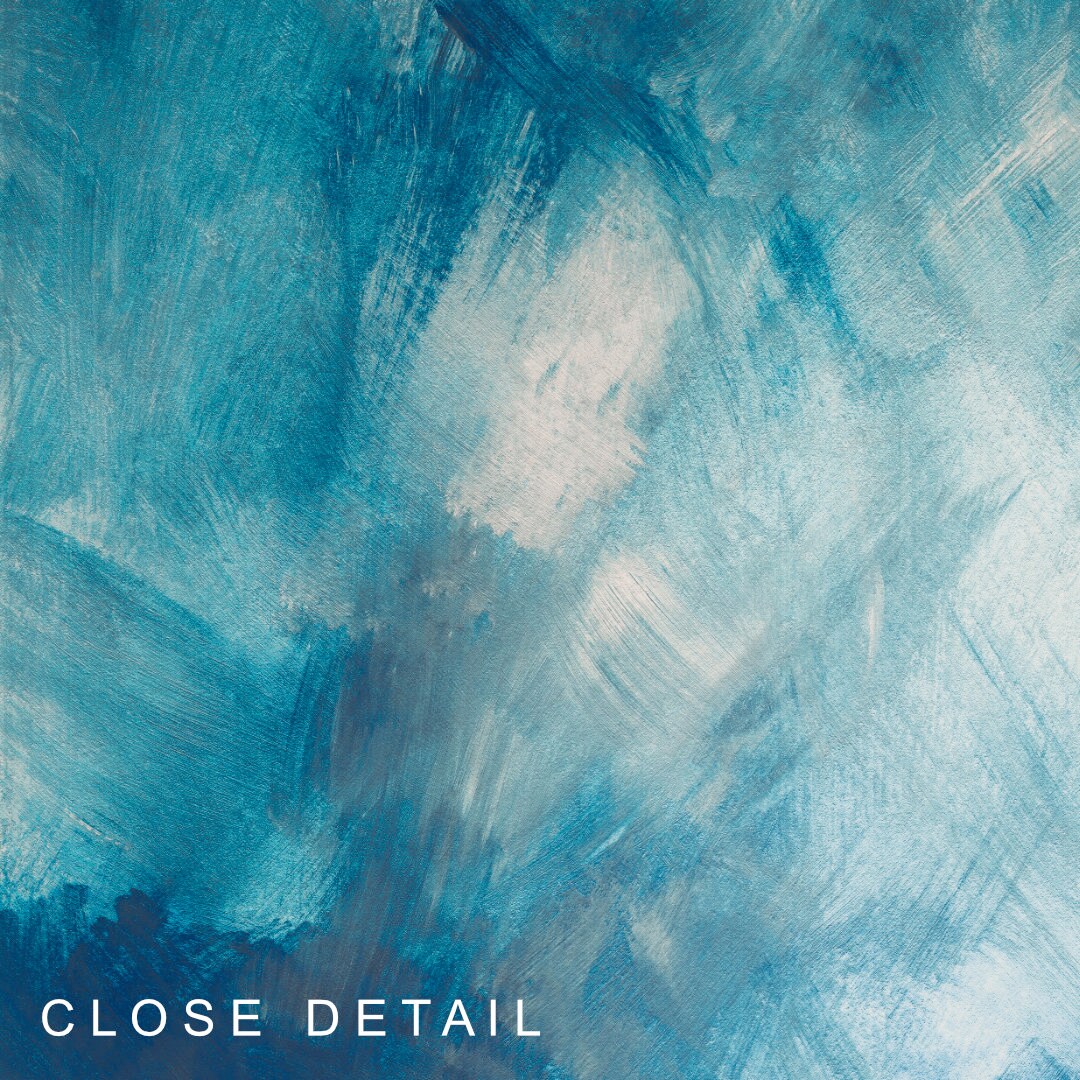 Blue Abstract Wall Art Set Abstract Art Print Abstract Etsy