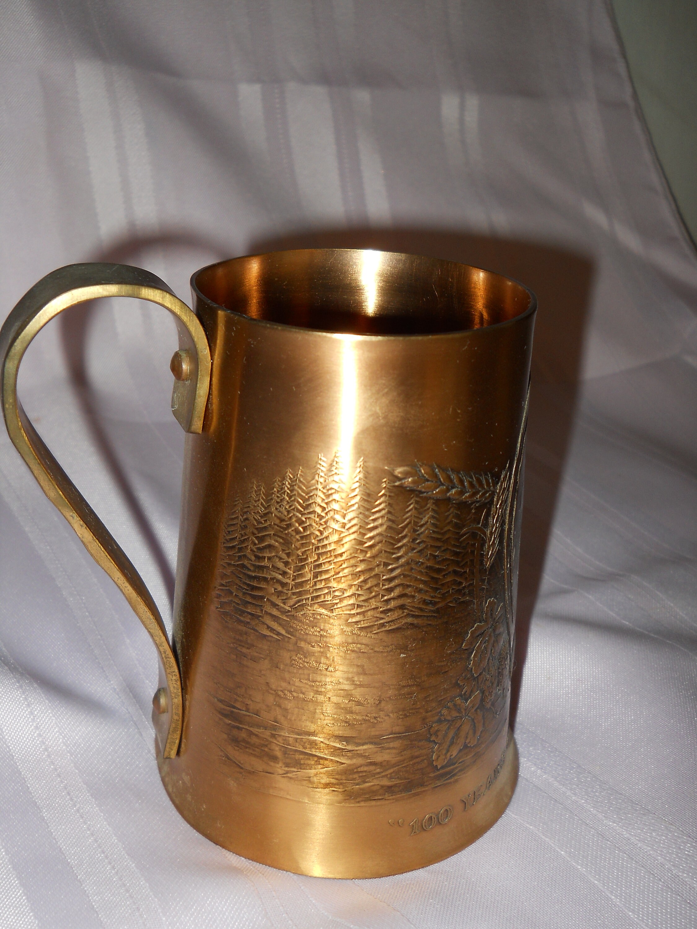 VINTAGE Olympia Beer Solid Bronze Beer Mug Authentic Etsy