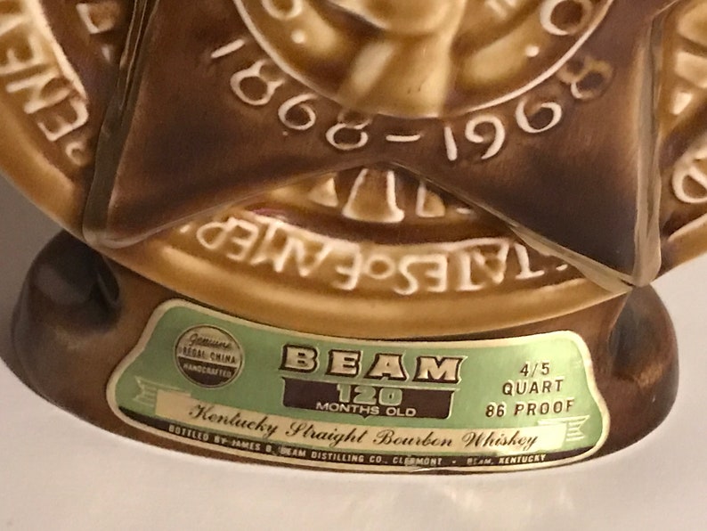 VINTAGE Jim Beam Decanter 18691968 BPOE Elks Club Centennial Etsy