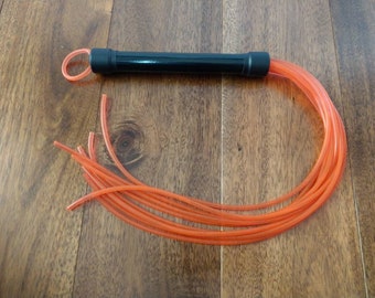 Red or Blue UV Flogger, Spanking Whip, Mature BDSM Fetish Gear, Bondage & Discipline, Vegan Friendly Kink, 50 Shades of Grey, UK Seller