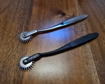 Wartenberg pinwheel, medical play, sensation play, mature bdsm fetish gear, vegan friendly kink, uk seller