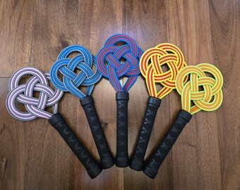 5 strand celtic knot rug beater, spanking paddle, mature fetish gear, impact play, adult toys, vegan friendly kink, uk seller