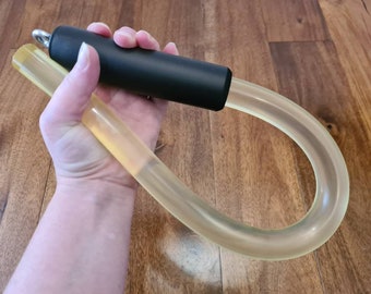 Large Rubber Spanking Cane, Mature BDSM Fetish Gear, UV Reactivate, Bondage Discipline, Impact Play, Vegan Friendly Kink, UK Seller