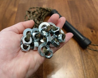 Nuts & Washers Flogger, Paddle, Mature BDSM Fetish Gear, Vegan Friendly Kink, Discipline Fun, Spanking Goodness, UK Seller