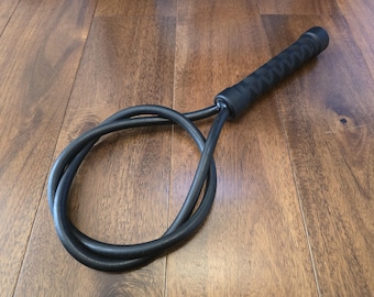 Black Twist Loop Rug Beater – Heavy Impact Play Accessory, Mature BDSM Handmade UK