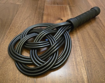 Black Celtic Knot Rug Beater – mature BDSM discipline gear, Handmade UK