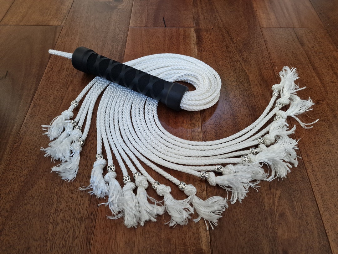 Rope Knot Flogger With Paw Print Metal Beads Mature BDSM Etsy