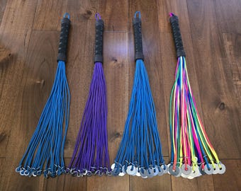 Disc Paracord Flogger, Alternative Paddle, Mature BDSM Fetish Gear, Vegan Friendly Kink, UK Seller