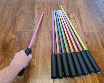 Spanking Discipline Cane, Fluorescent UV Glitter Cane, Mature BDSM Fetish Gear, Vegan Friendly Kink, UK Seller