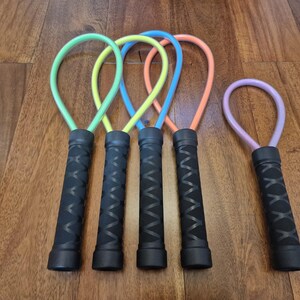 Fluorescent uv loop paddle / rug beater – handmade uk